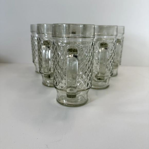 Vintage Beer Mugs, Root Beer Glasses, Set of 6 Large Glass Mugs or Beer Steins - Picture 6 of 11